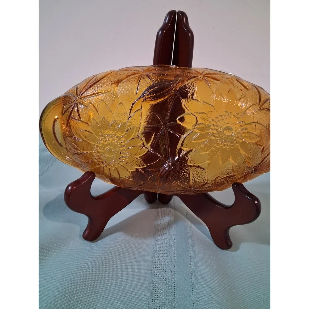 Indiana Glass vintage amber